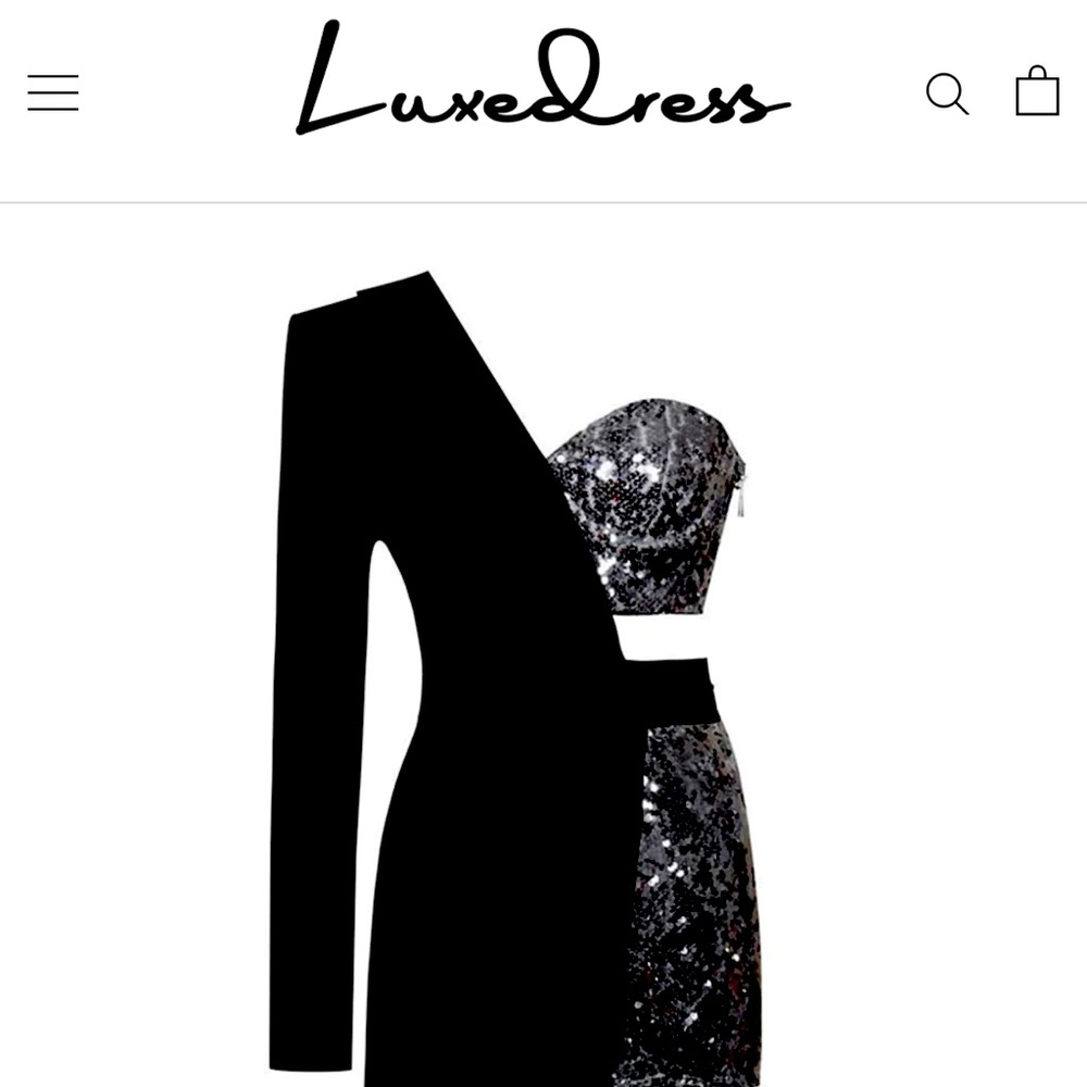 Luxedress unique sequin deconstructed hybrid one shoulder blazer romper